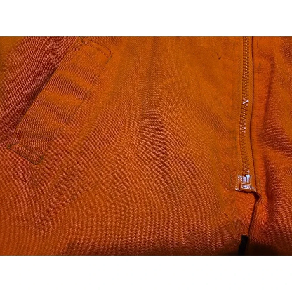 Woodfield Blaze Orange XL Hunting‎ Coat Quilt Lined Jacket Made USA Distressed